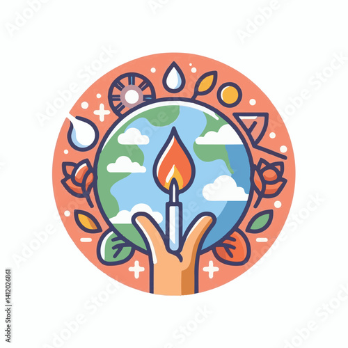 international, peace, illustration, violence, holiday, tolerance, day, celebration, freedom, world, non-violence, non, vector, global, peaceful, october, social, human, banner, background, design, con