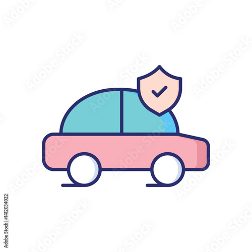 Car Insurance Vector icon