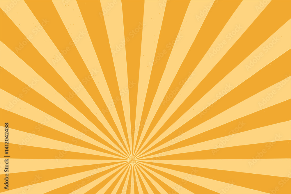 Retro sunburst rays background design for posters and cards