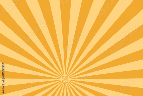 Retro sunburst rays background design for posters and cards