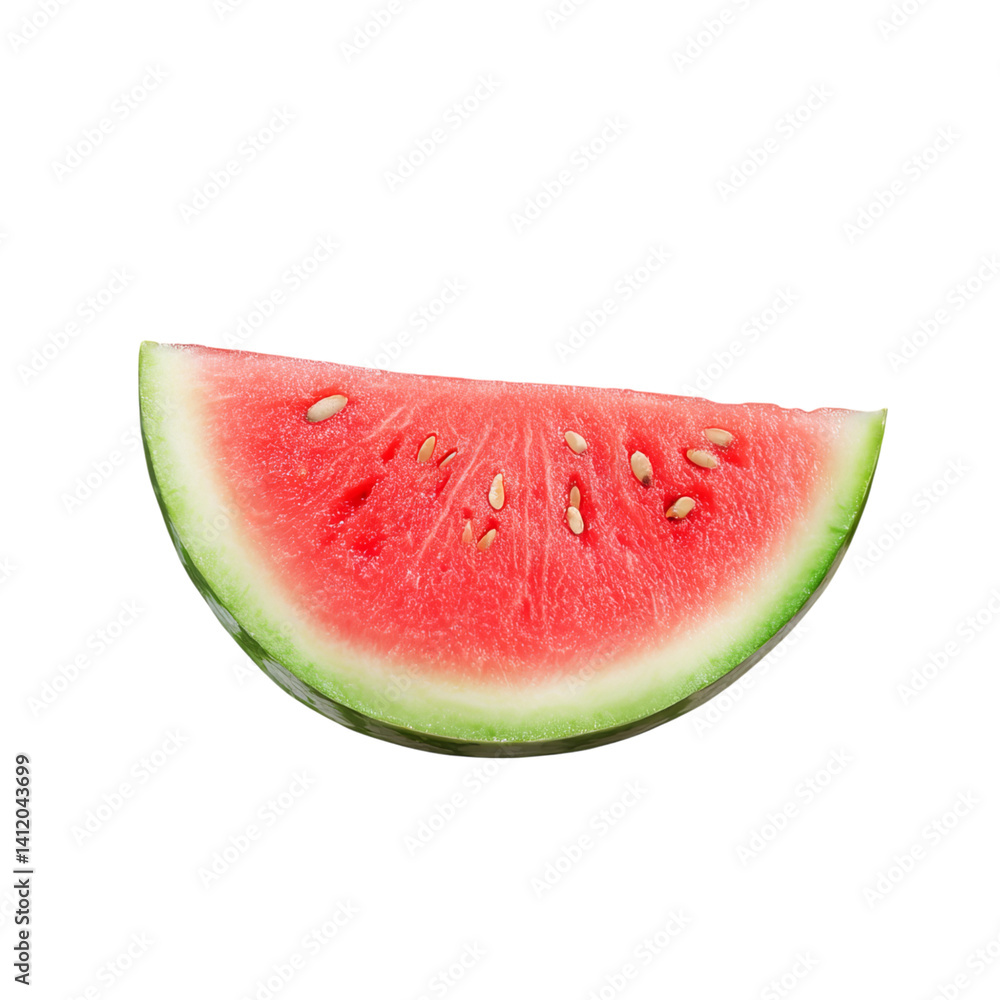 Watermelon slice isolated on a transparent background Watermelon slice isolated on a transparent background