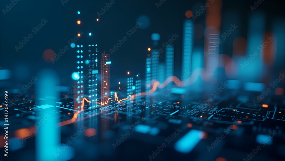 Obraz premium Analyzing Advertising Trends: Real-Time Data Analytics & Social Media Monitoring for Digital Campaign Success