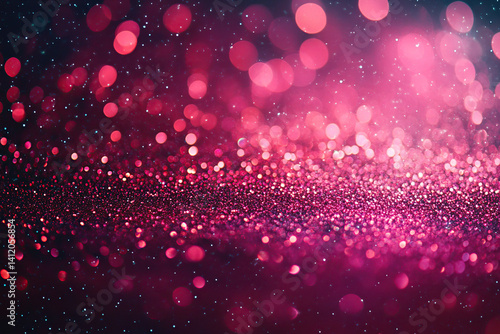 Pink Glitter and Bokeh Light Background