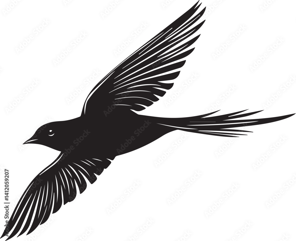 Obraz premium silhouette of flying birds