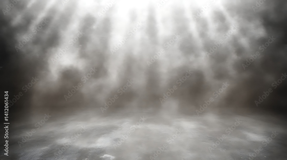 Smoky, dark background with light rays. Smoky, dark background with light rays.