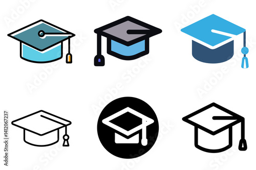 Graduation Cap Icon for Education and Achievement