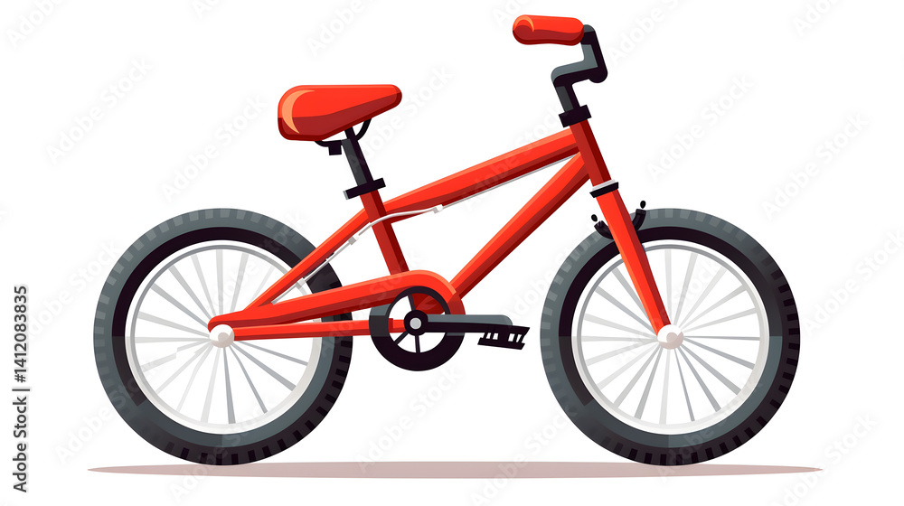 Fototapeta premium High-Quality and Well-Designed Cartoon Vector Illustration of a Bicycle for Projects