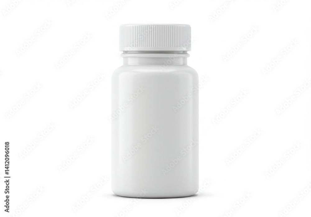 Plastic bottle with cap isolated on white background Plastic bottle with cap isolated on white background