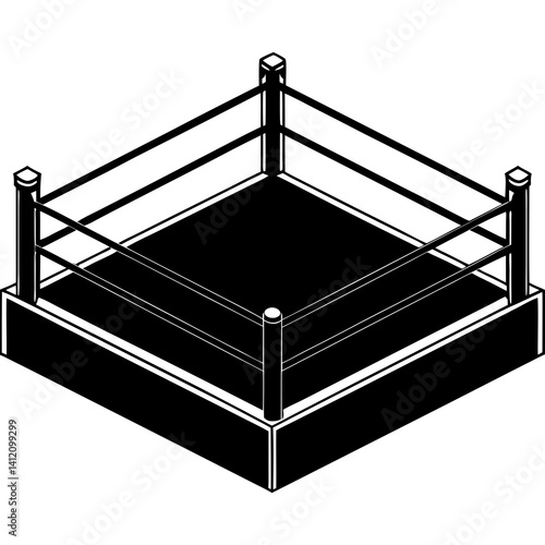black and white podium