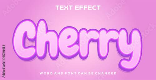 Cherry editable text effect