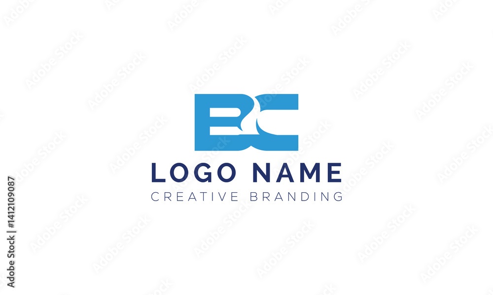 Minimalist BC Logo for Branding and Identity. Minimalist BC Logo for Branding and Identity.