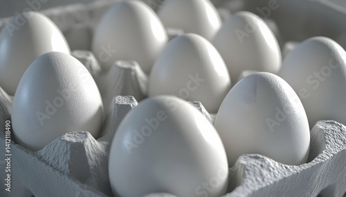 Soft white ovoid shapes texture background