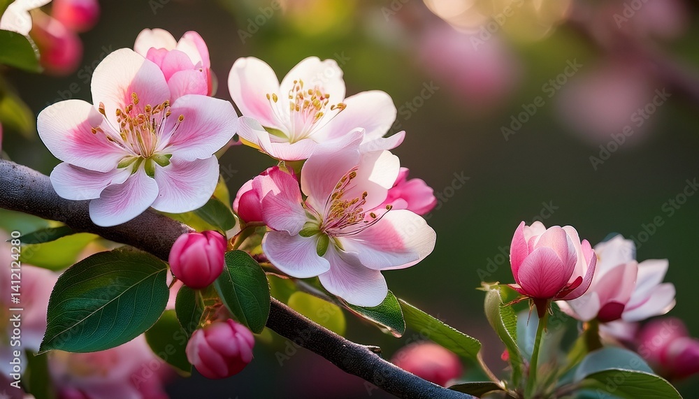 Obraz premium pink magnolia tree