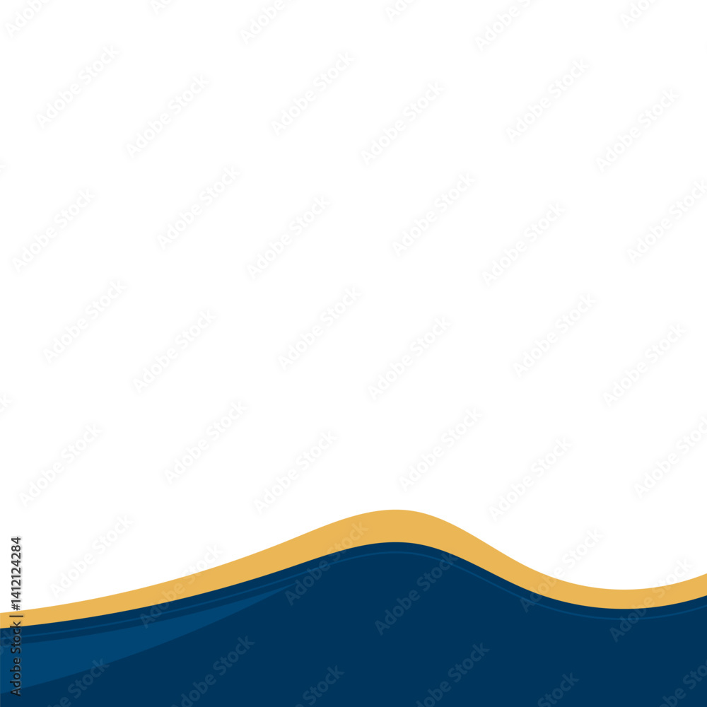 Wave Line Footer Shape Wave Line Footer Shape