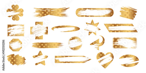 Instant scratch off lottery win card ticket shapes set with scrape texture effect template marks vector illustration. Gambling game and lottery cover effect texture cards shape collection.
