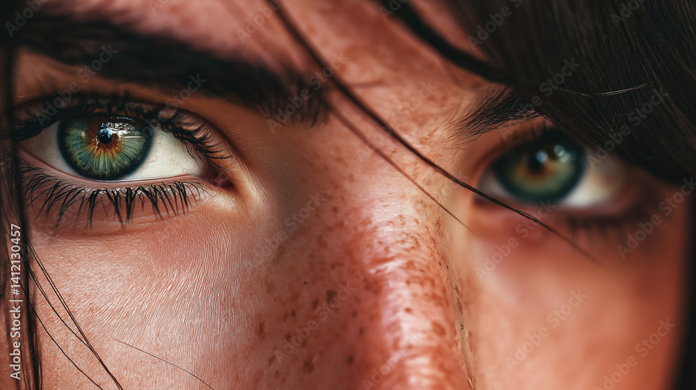 Fototapeta premium The eyes of a beautiful girl