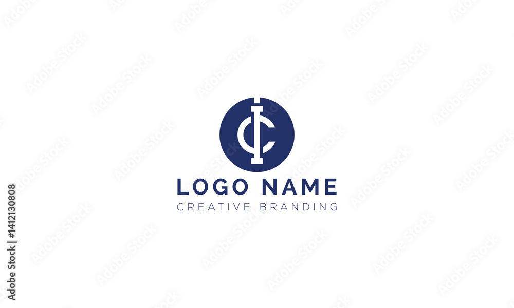 Minimalist IC Logo for Branding and Identity. Minimalist IC Logo for Branding and Identity.