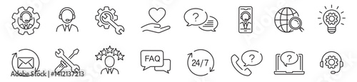 Customer Service Icons set