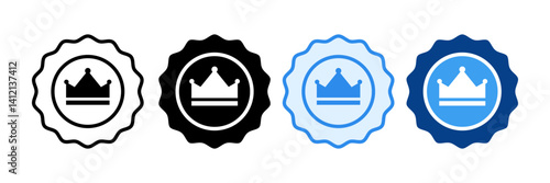 Medal Icon Set Multiple Style Collection