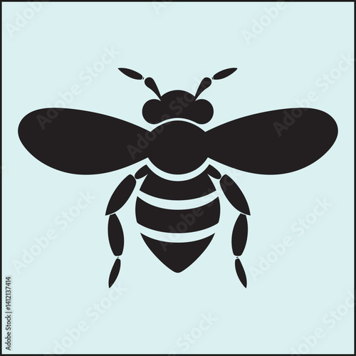 Bee Silhouette, Insect