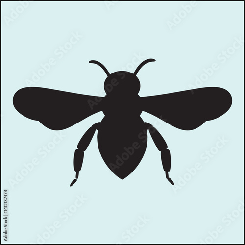 Bee Silhouette, Nature