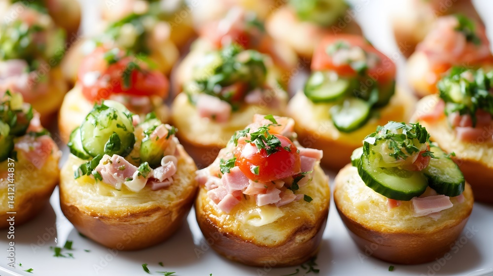 Delicious Ham and Veggie Mini Quiches Appetizers Delicious Ham and Veggie Mini Quiches Appetizers
