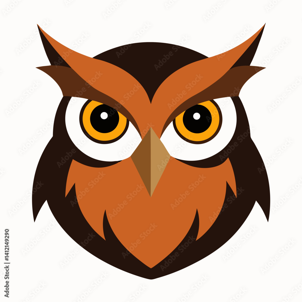 Owl Head Vector – Animal Graphic Design for Digital Art & Illustrations Owl Head Vector – Animal Graphic Design for Digital Art & Illustrations