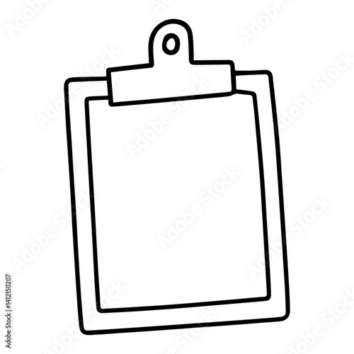 clipboard with blank paper