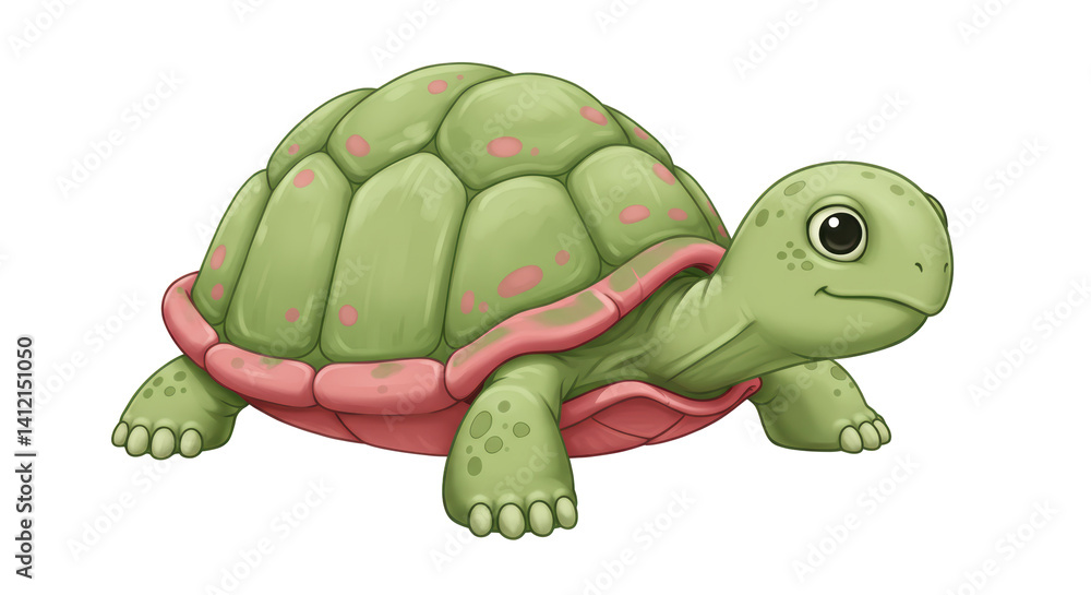 Fototapeta premium Isolated green turtle