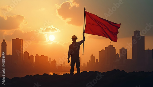 Labour Day Freedom: Captivating Imagery of Worker Emancipation and Union Solidarity in Premium Stock Photos