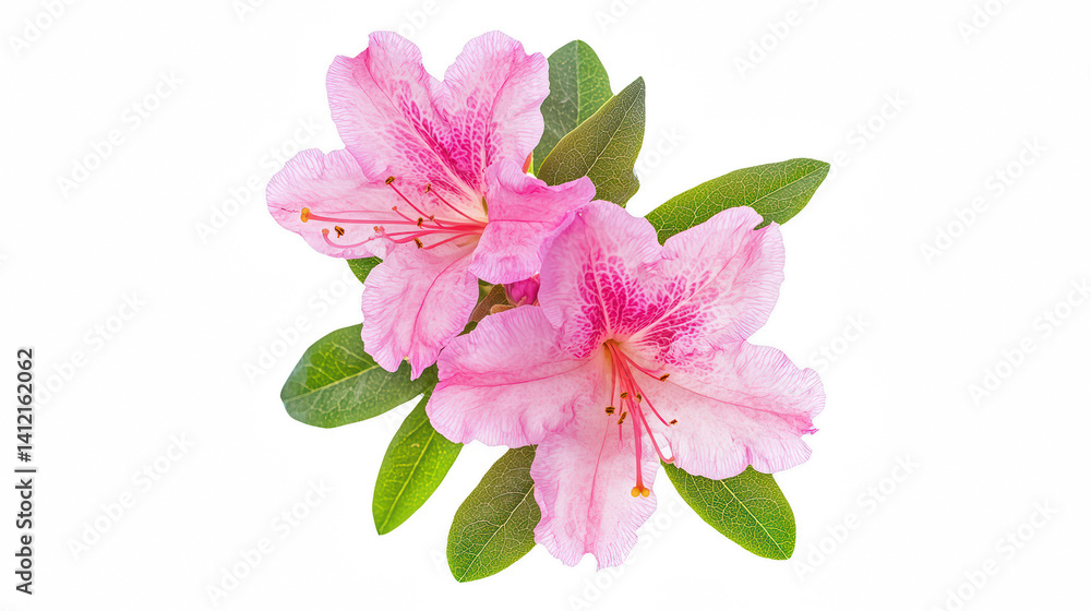 Obraz premium beautiful pink flower, isolated on a transparent background, PNG image, PNG file, Generative art.