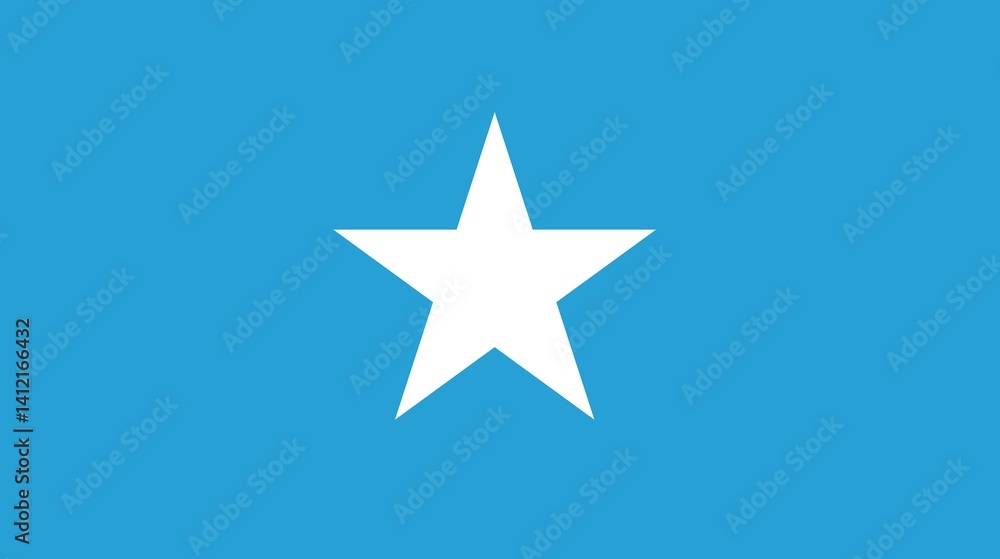 Sovereign state flag of country of Somalia in official colors. Somalia flag
Sovereign state flag of country of Somalia in official colors. Somalia flag