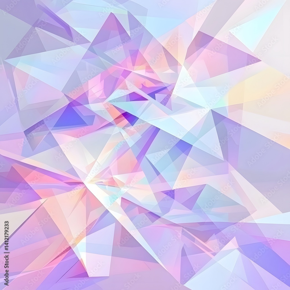 Abstract Pastel Geometric Triangles Background Abstract Pastel Geometric Triangles Background