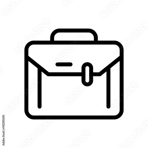 crossover bag vector icon for fashion ecommerce flat stroke icon for apps and websites
