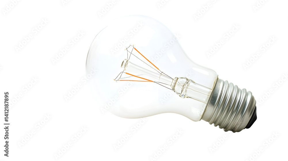 Close-up Light Bulb on White Background Isolated - Professional Stock Photo Close-up Light Bulb on White Background Isolated - Professional Stock Photo