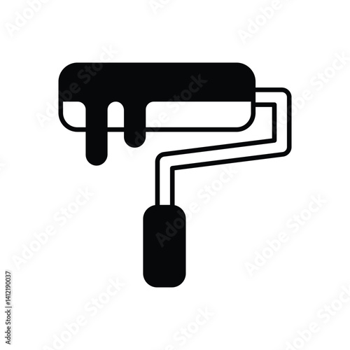 Paint Roller Vector icon