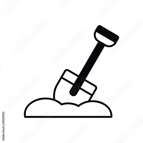 Shovel Vector icon