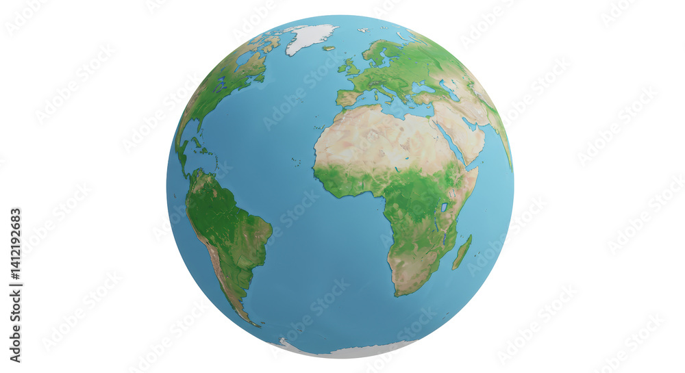 Fototapeta premium Isolated globe