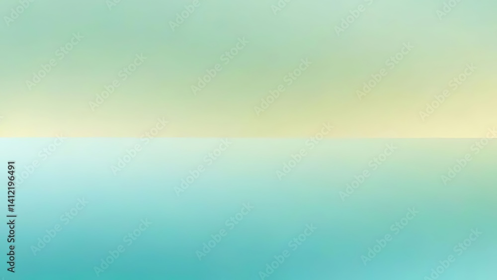 Obraz premium Abstract Gradient Background: Teal, Green, and Yellow