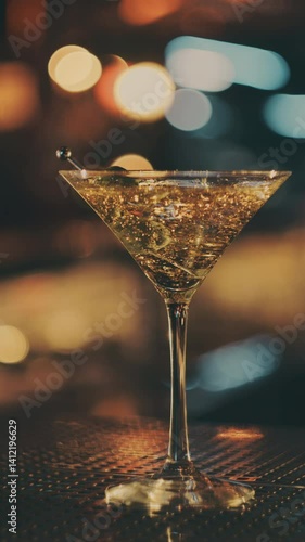 Delicious cocktail at the bar