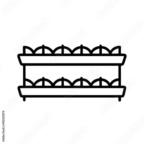 Mini-Farms in the Kitchen: Indoor Hydroponic Gardens with Fresh Vegetables on White Background