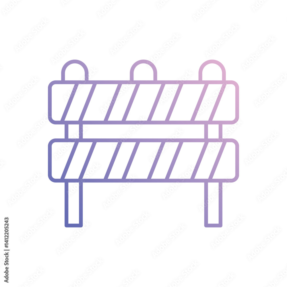 Barrier Vector icon Barrier Vector icon