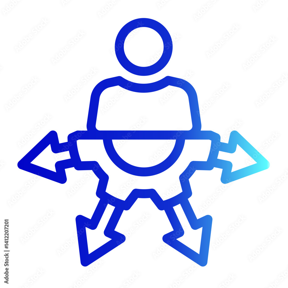 Capacity Icon Line Gradient Style for Efficiency Pack Icon Themes Capacity Icon Line Gradient Style for Efficiency Pack Icon Themes