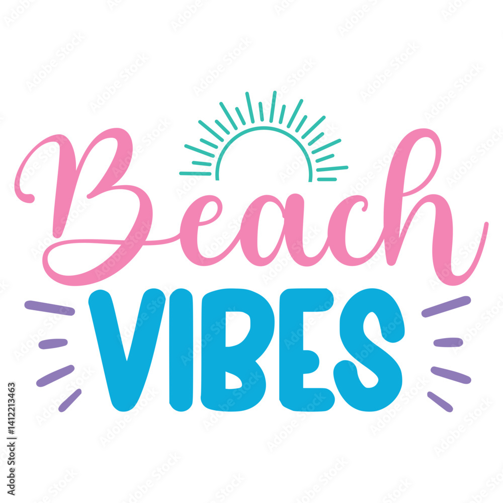 Obraz premium Beach vibes Svg