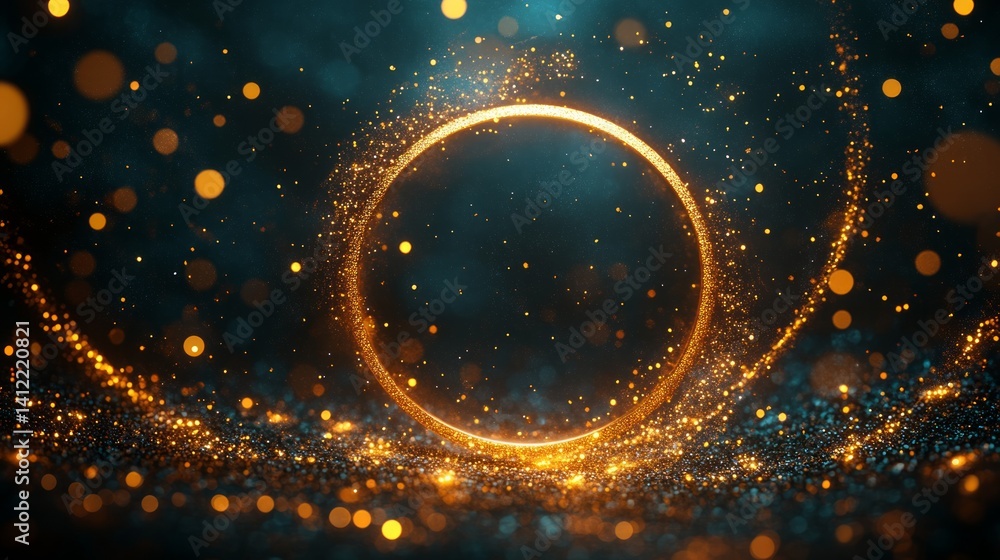 yellow circle green gradient background adorned with gold confetti and sparkling dots.
yellow circle green gradient background adorned with gold confetti and sparkling dots.