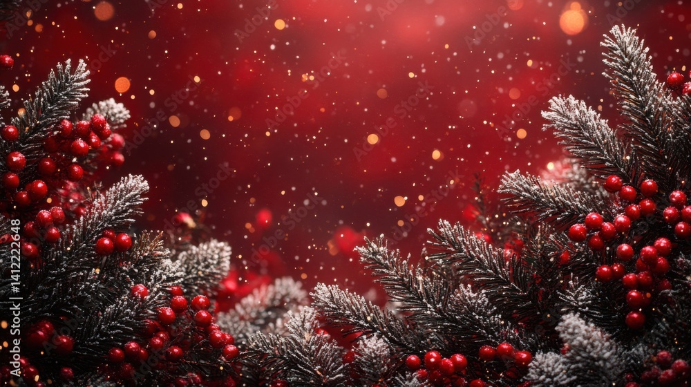 Abstract dark blue and gold glitter background with bokeh lights, golden dust particles, defocused glowing effect on a black night sky. Christmas and New Year concept. Shiny light effects,