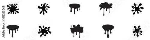 Wallpaper Mural Dripping icons.eps Torontodigital.ca