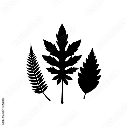 leaf silhouette vector