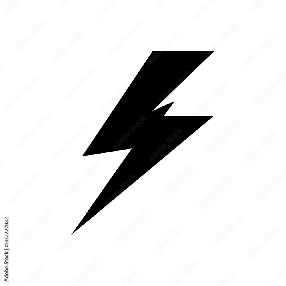 lightning bolt isolated on black lightning bolt isolated on black