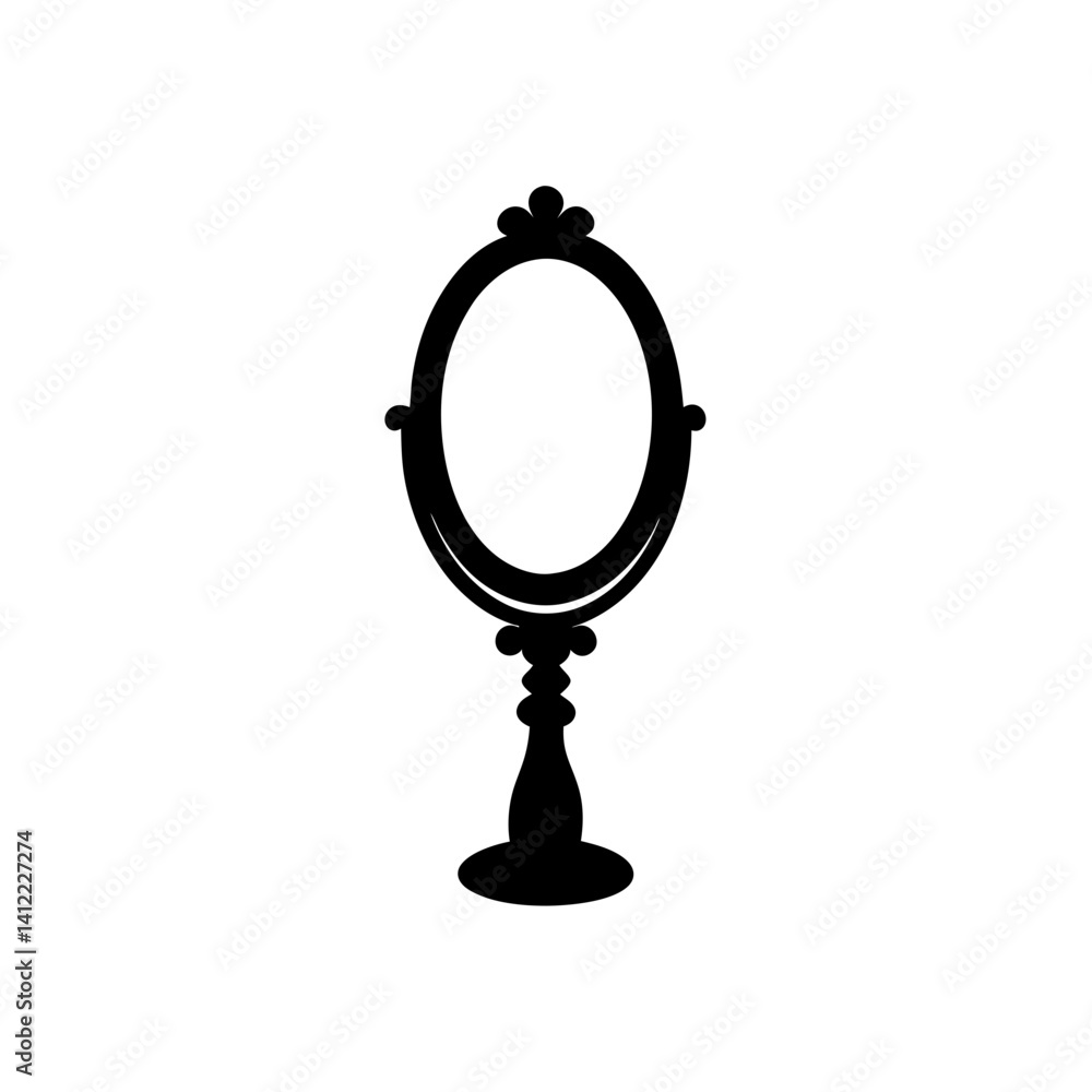mirror isolated on white background mirror isolated on white background